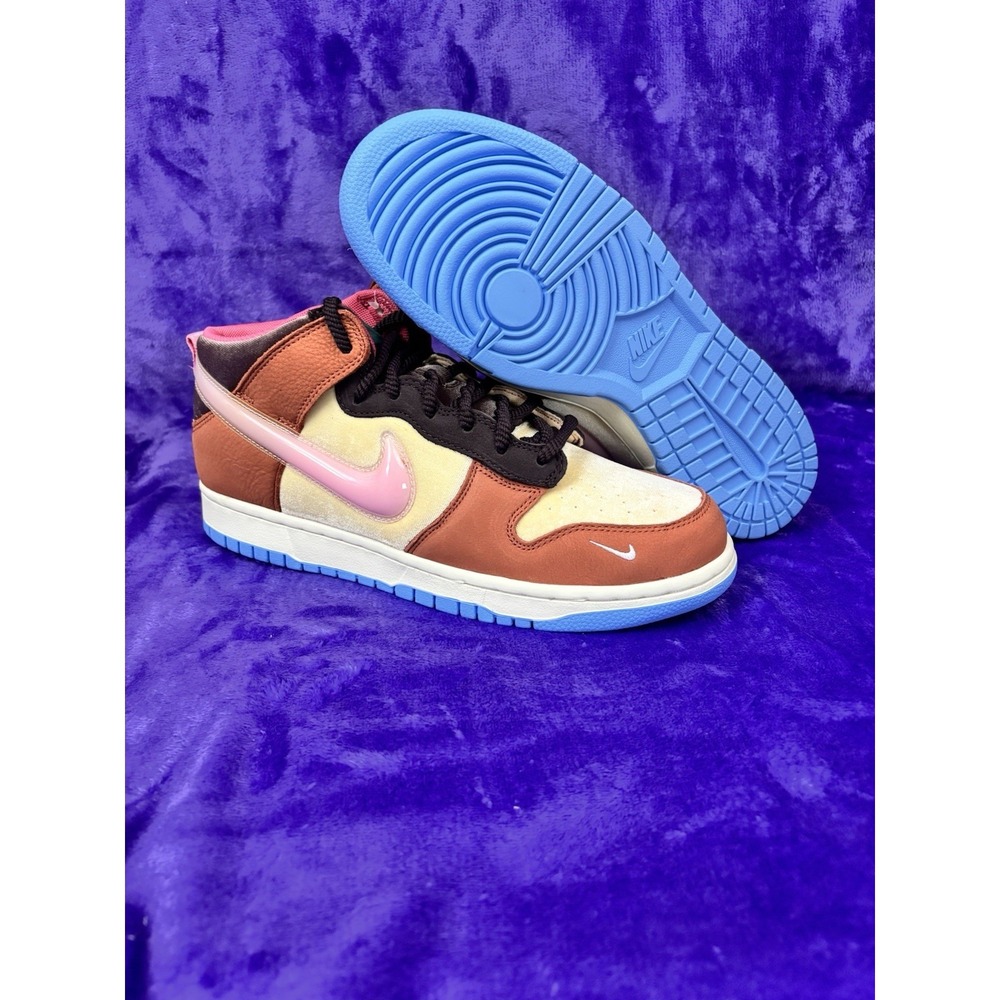 🧋 Social Status x Nike Dunk Mid Chocolate Milk - Size 10 - Picture 7 of 9